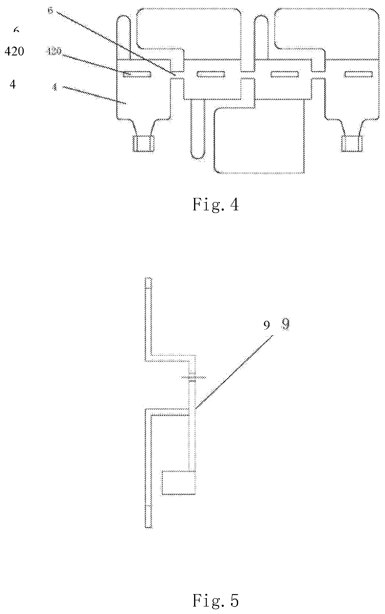 Low-pressure chip packaging type junction box and processing method thereof for solar power generation assembly