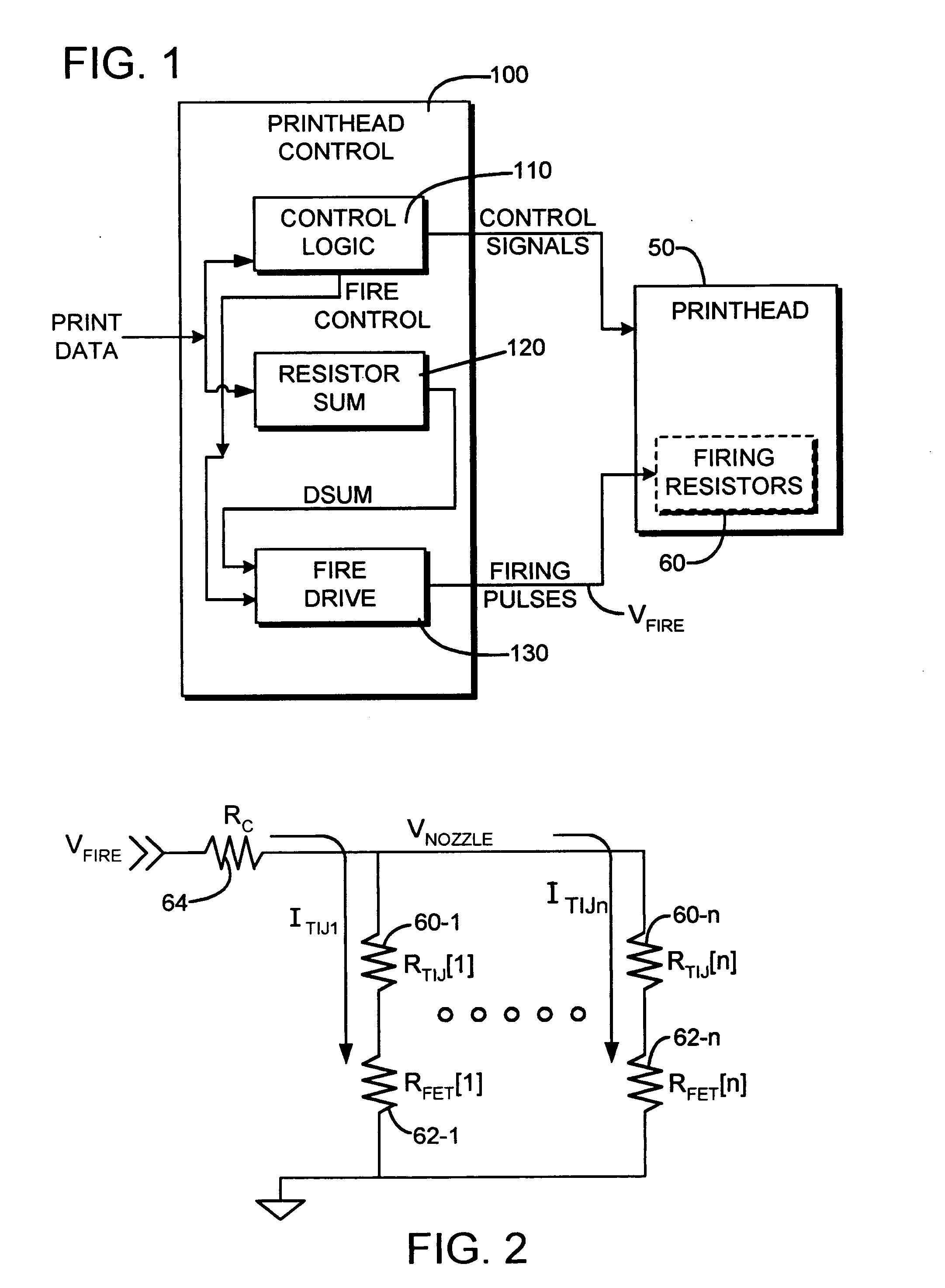 Variable drive for printhead