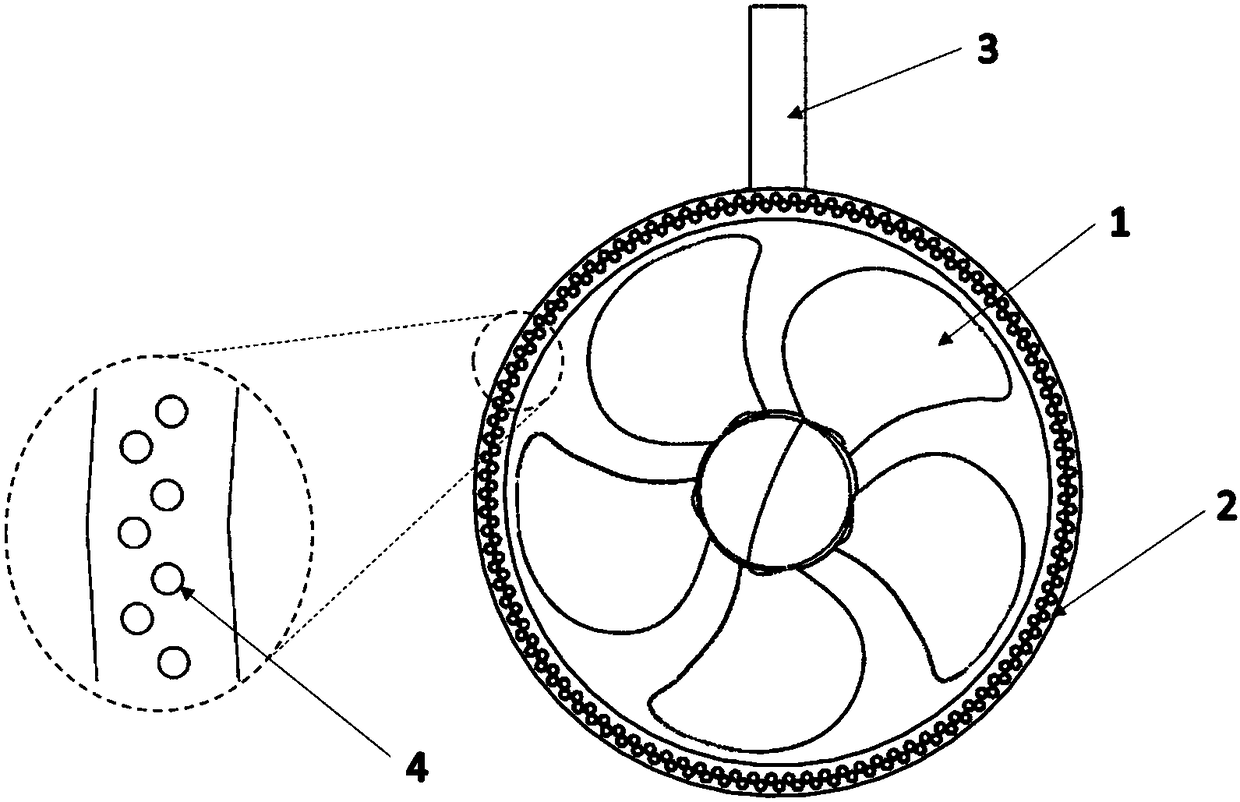 Microbubble Noise Reduction Applicable to Ducted Propellers