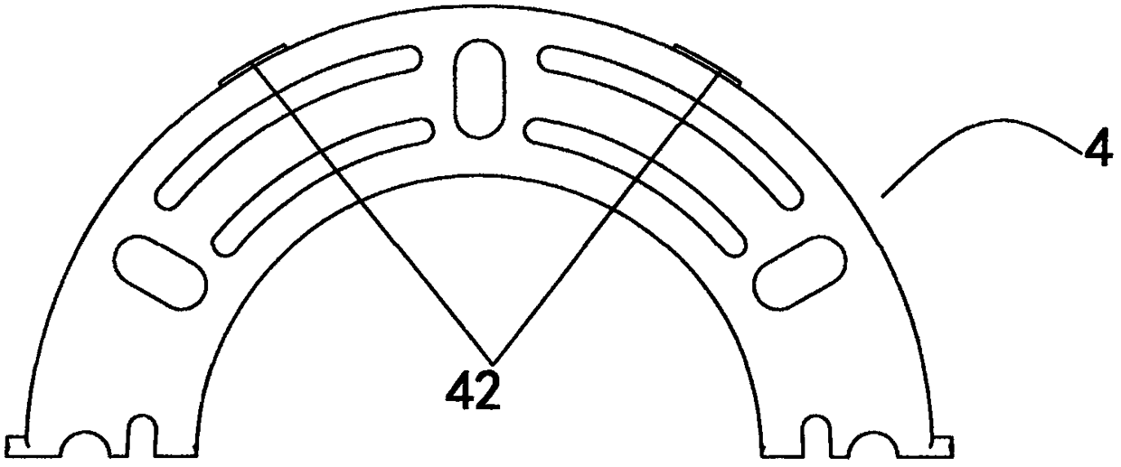 An end insulation assembly of a direct-wound motor stator