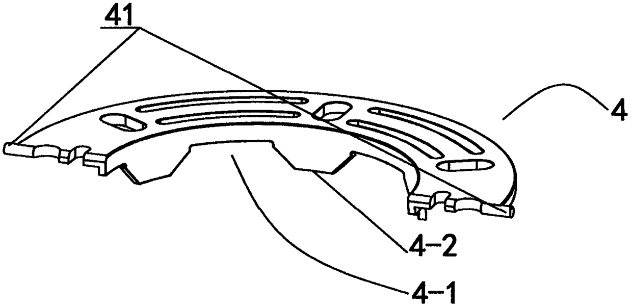 An end insulation assembly of a direct-wound motor stator