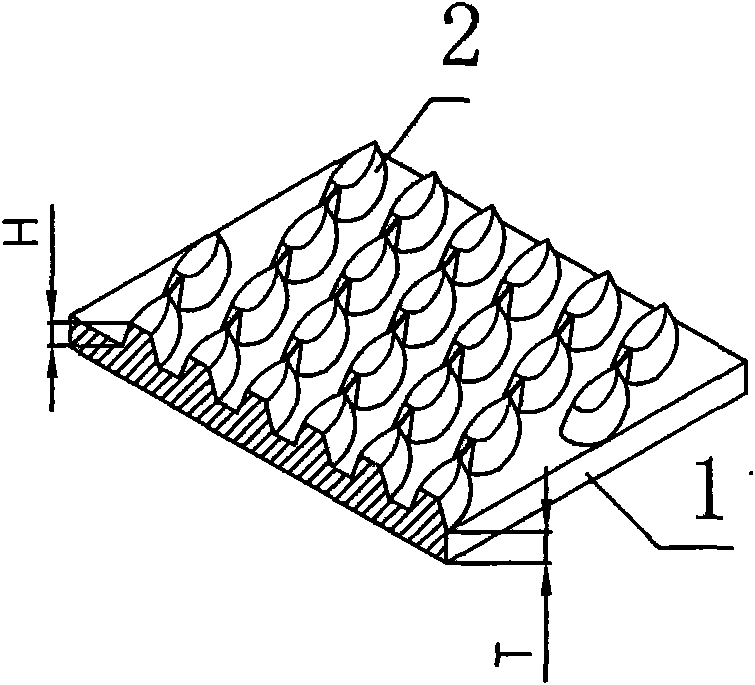 Welding metal heat exchange tube with outer surface provided with externally convex independent fins