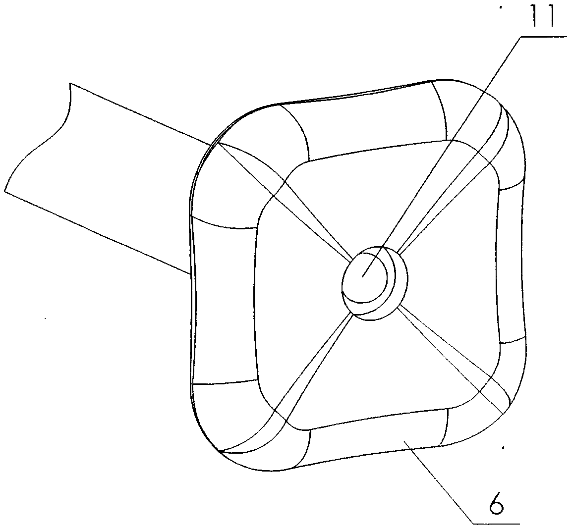 Noninvasive positioning device for flexible ureteroscope parapelvic cyst