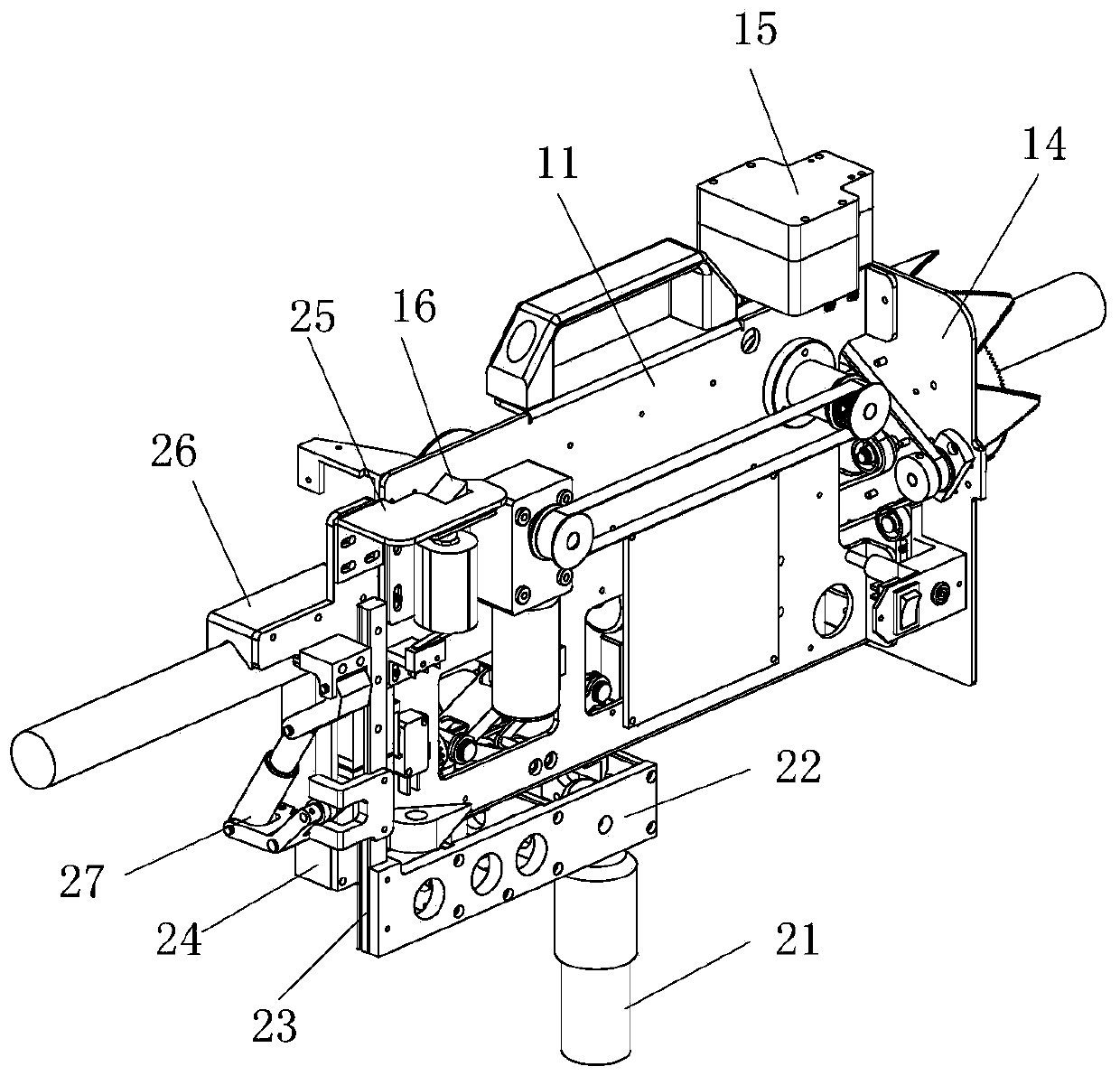 Recyclable overhead line clearing device