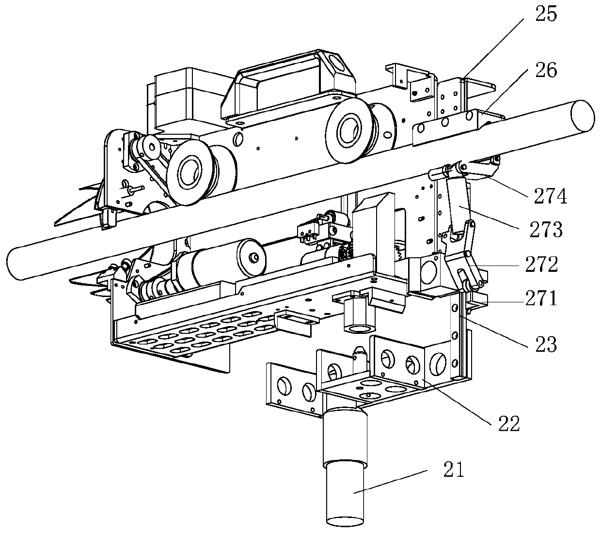 Recyclable overhead line clearing device