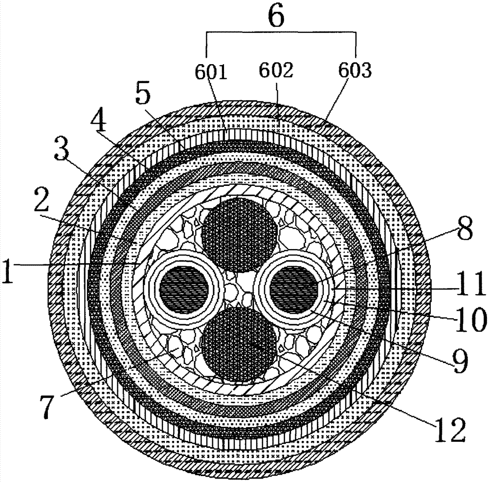 Multi-core indoor optical cable having flame-retardant characteristic