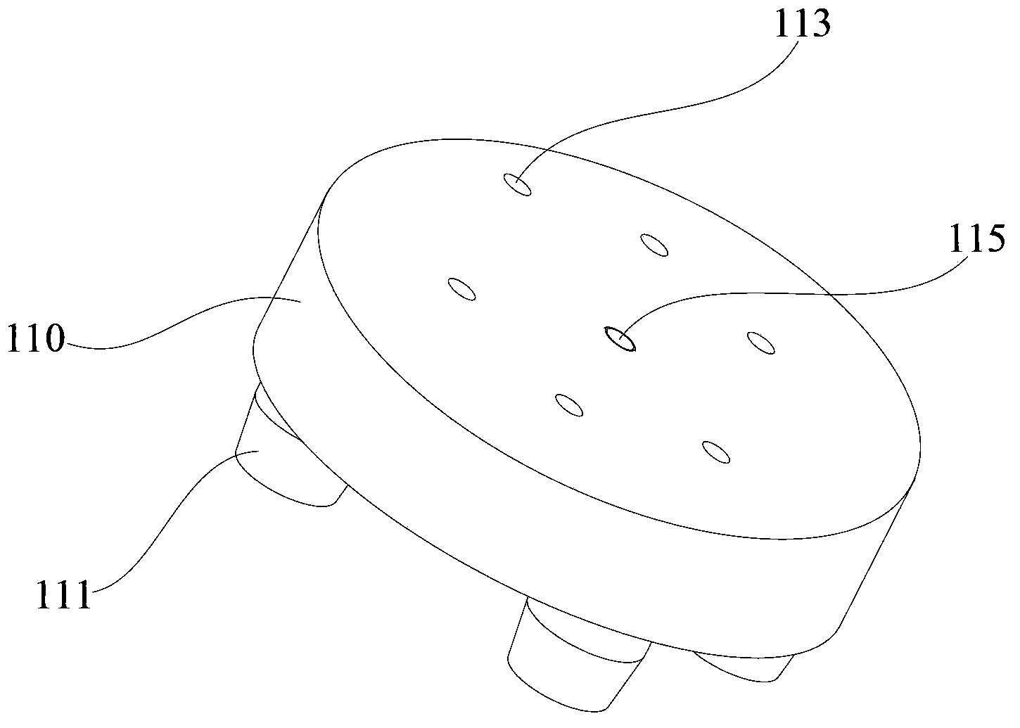 Light-emitting board welding and fixing device