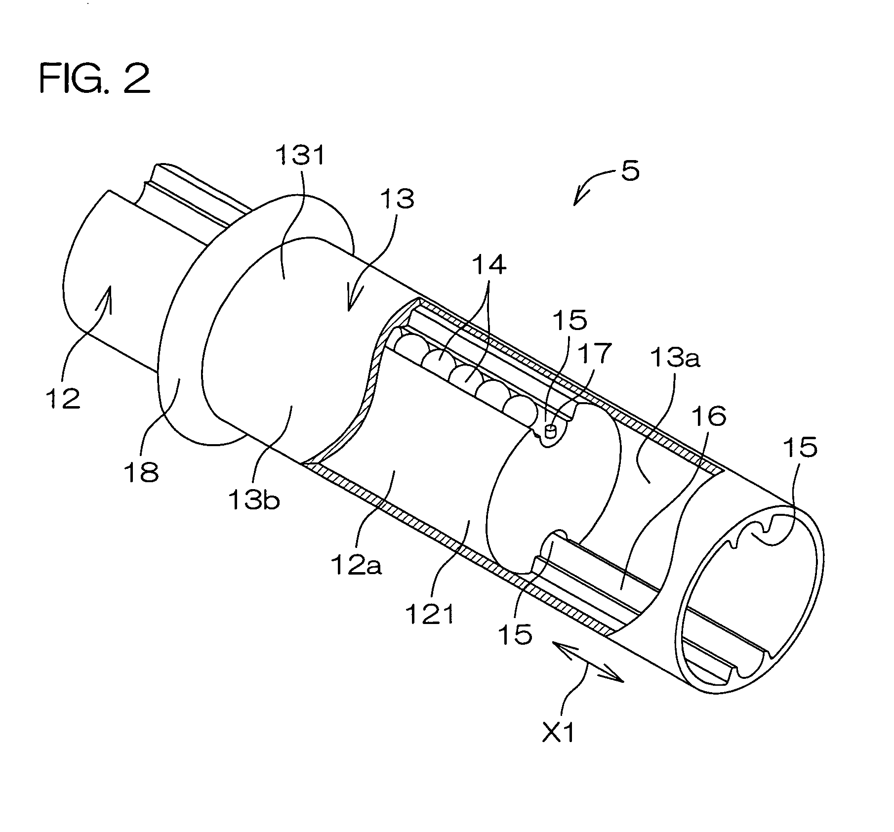 Telescopic shaft and vehicle steering apparatus