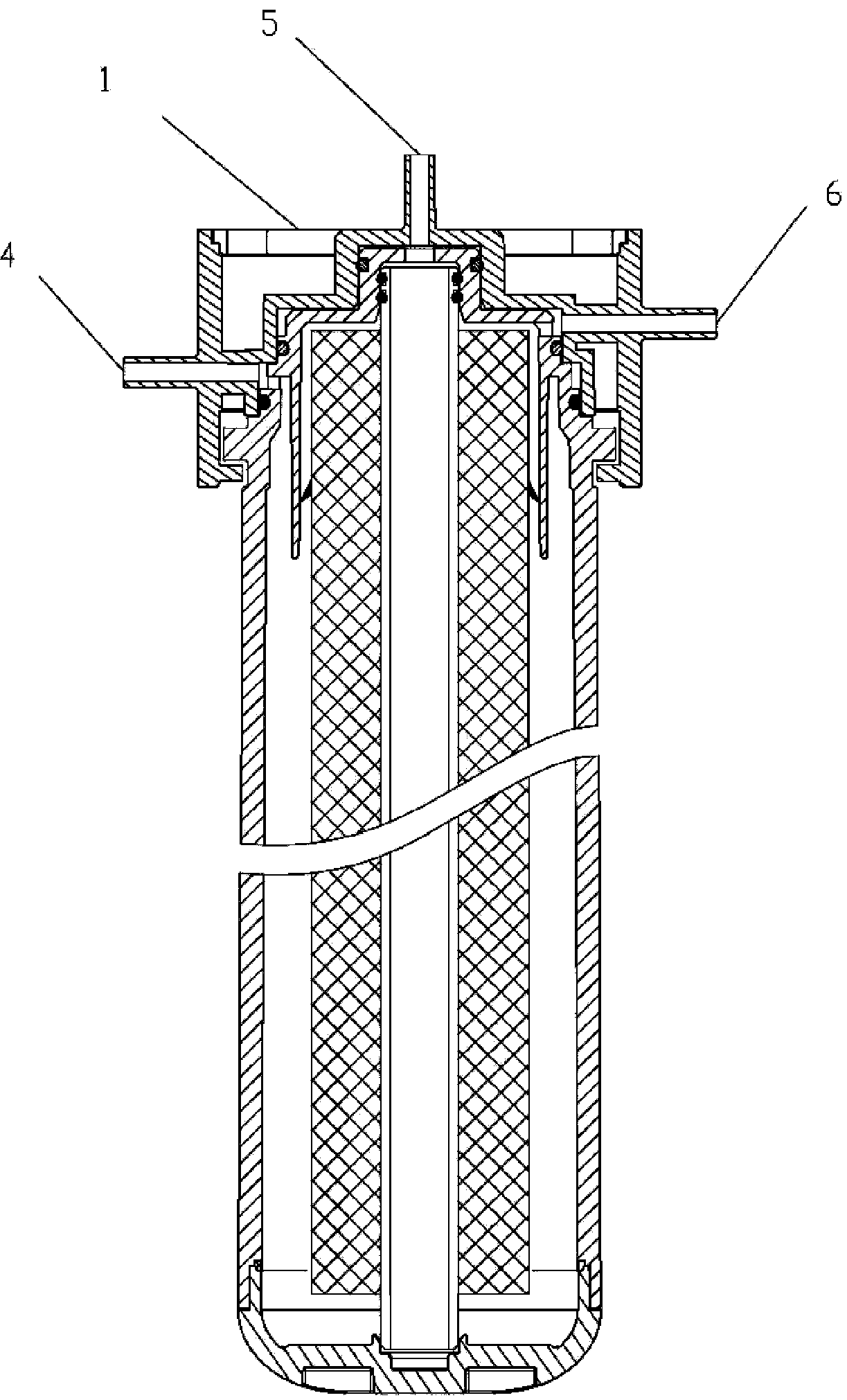 Integrated reverse osmosis water purification filter