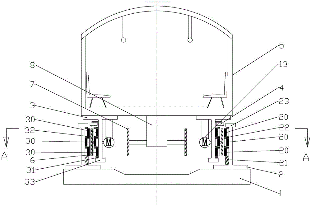 Permanent magnetic suspension locomotive system integrating suspending, guiding, pushing and braking