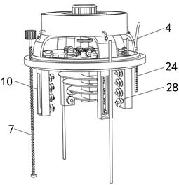 Sludge stirring device for environmental governance