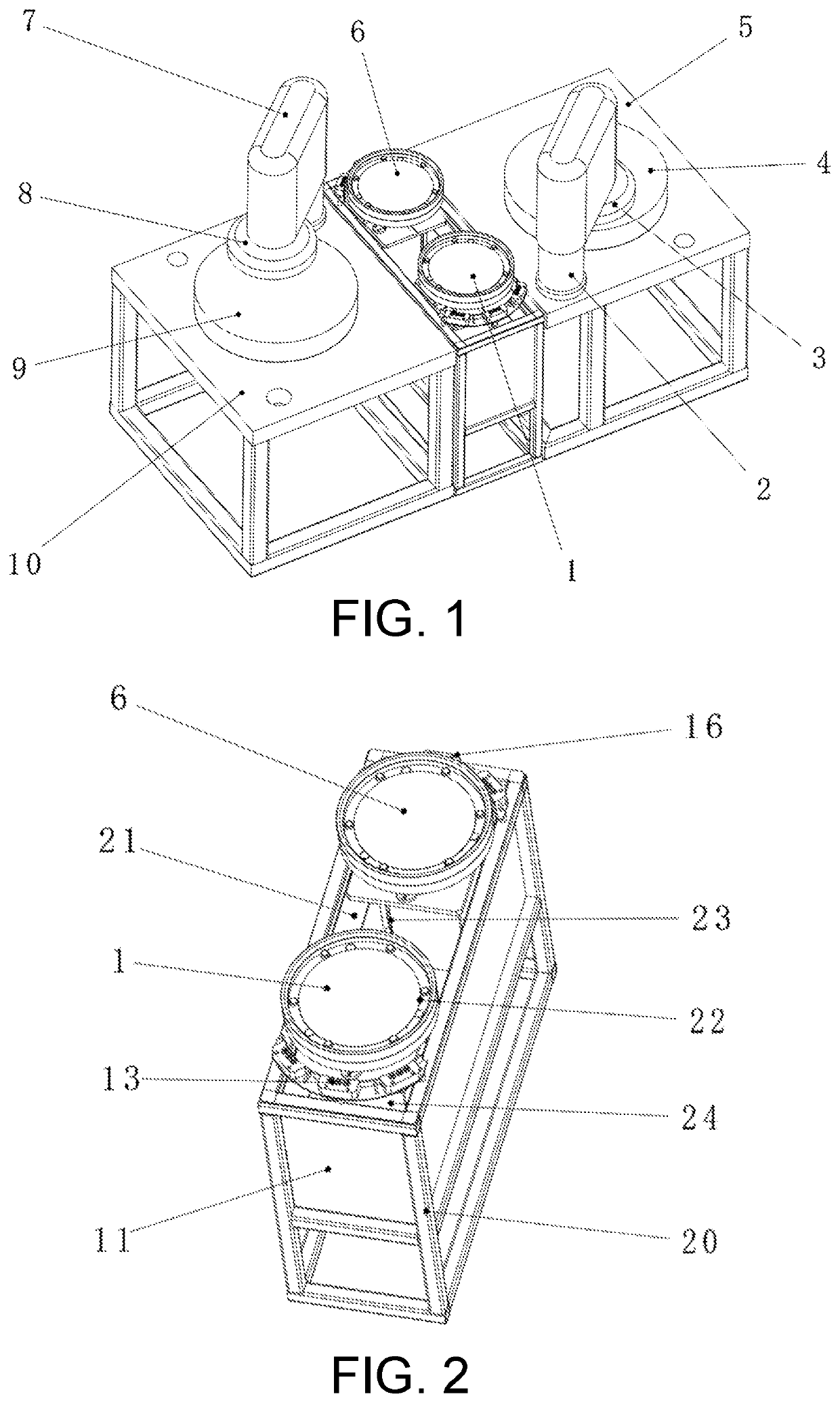 Polishing and loading/unloading component module