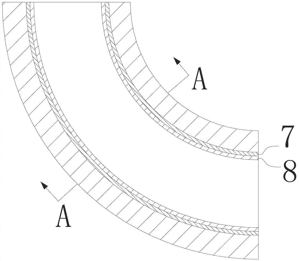 Bead-welding method of inner wall of 90-degree bent pipe