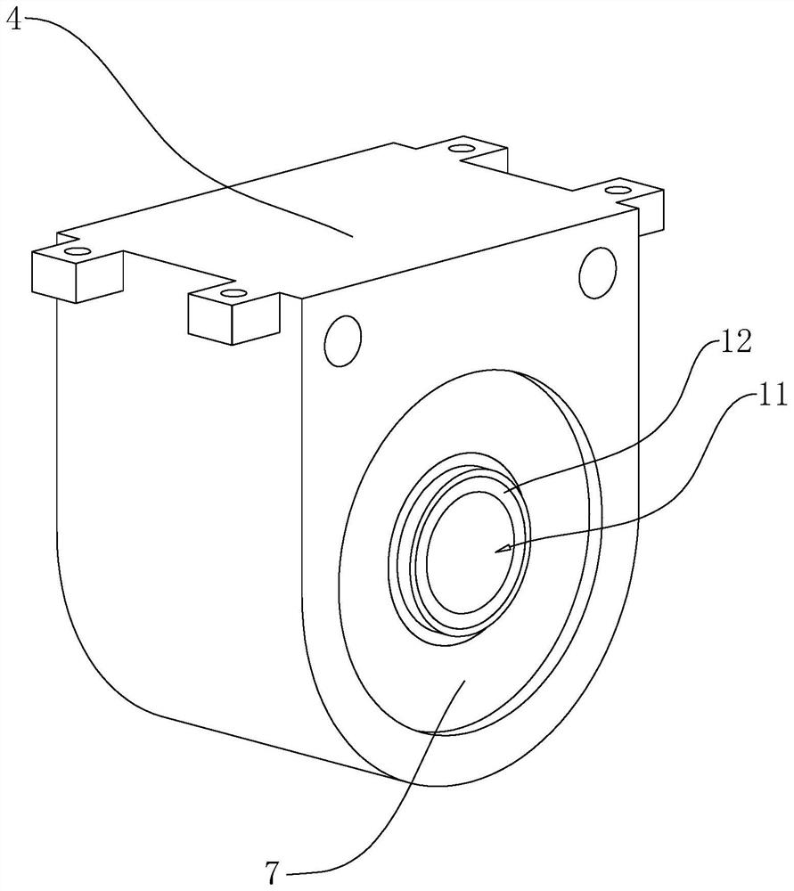 Intermediate support bearing assembly and polyurethane composite material for the assembly