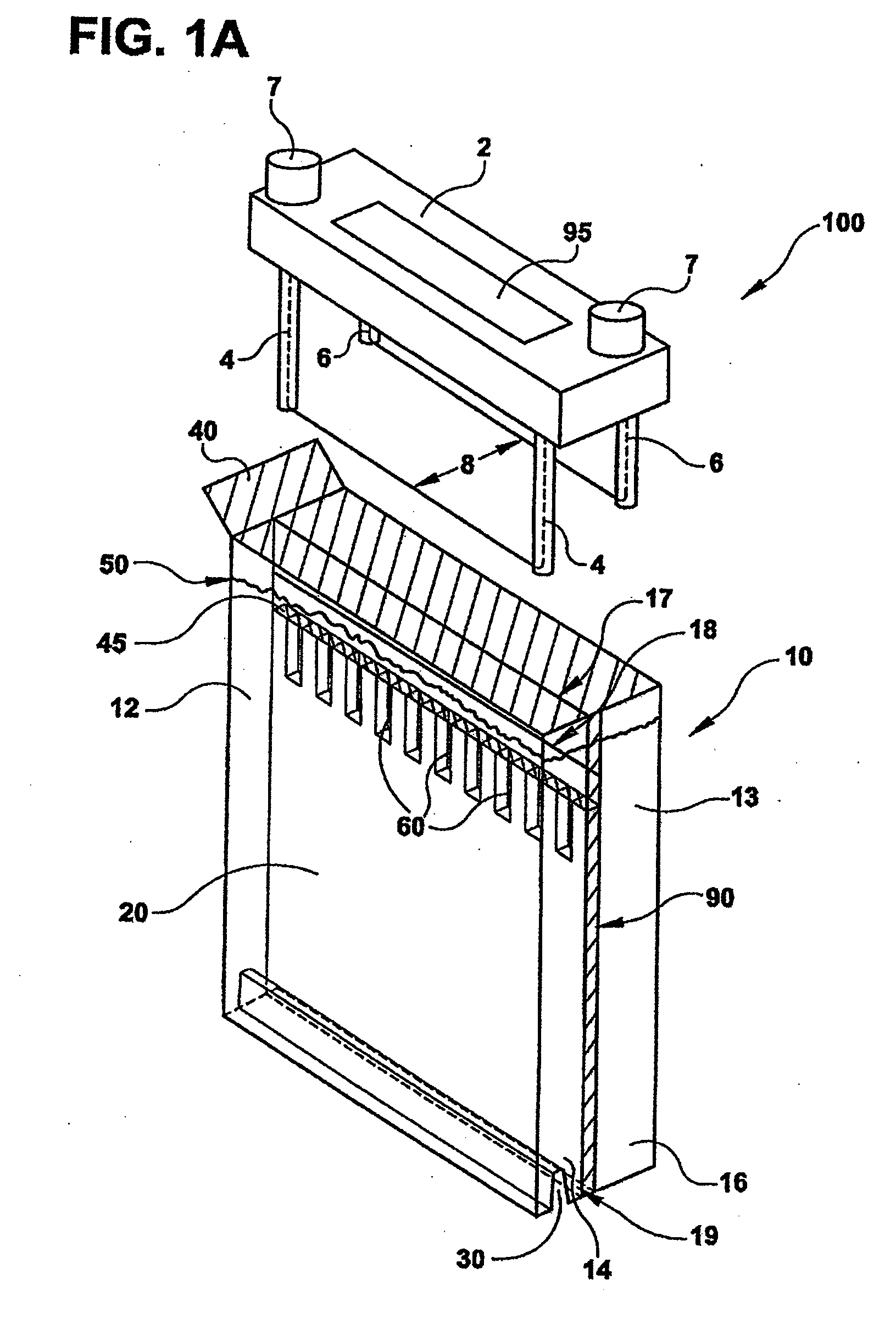 Monolithic electrophoresis flat gel system