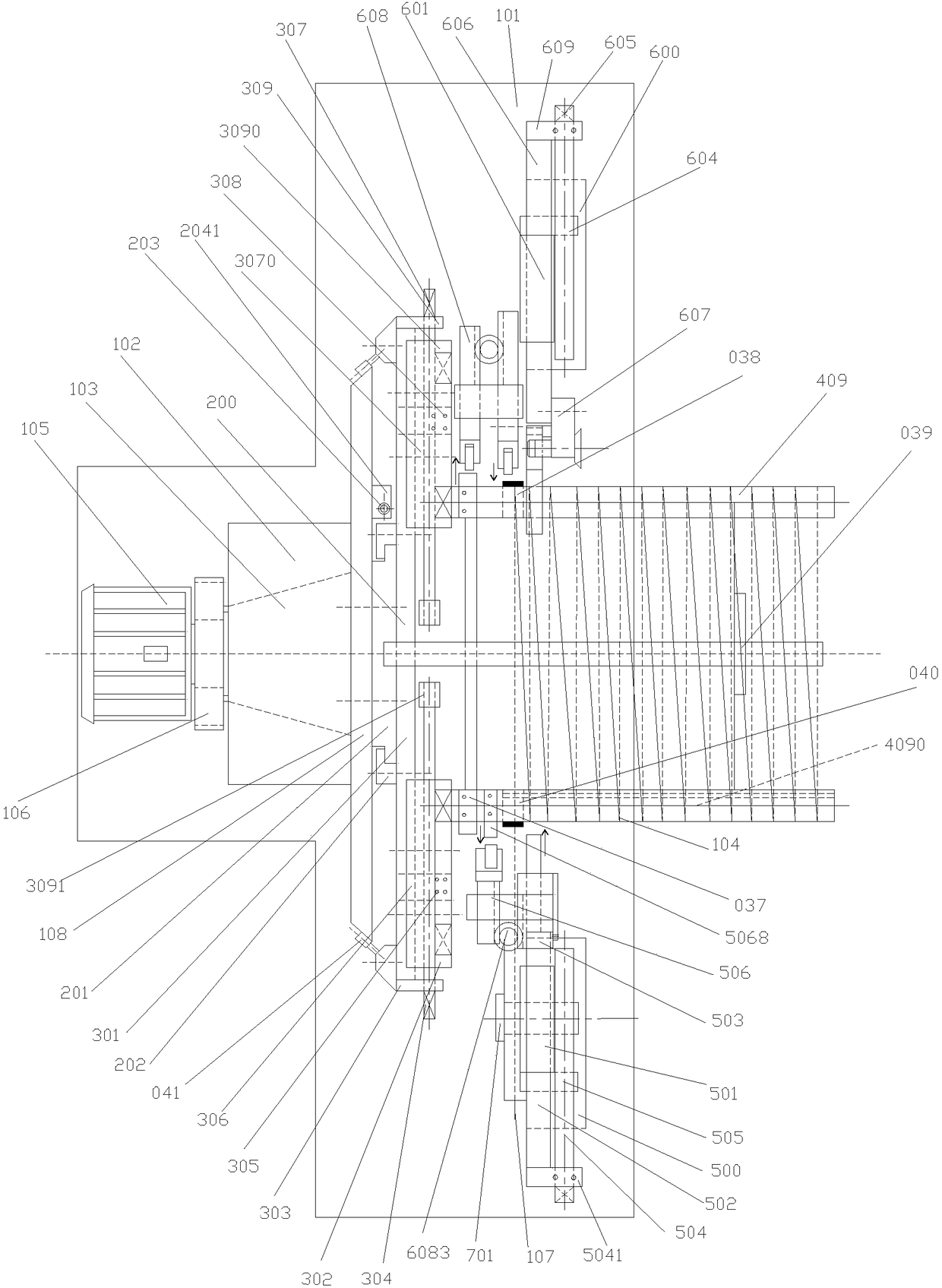 Spiral stirrup continuous synchronous processing machine and processing method