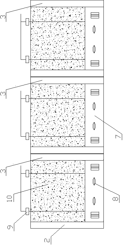 Concrete pouring process for large-angel sloping roof