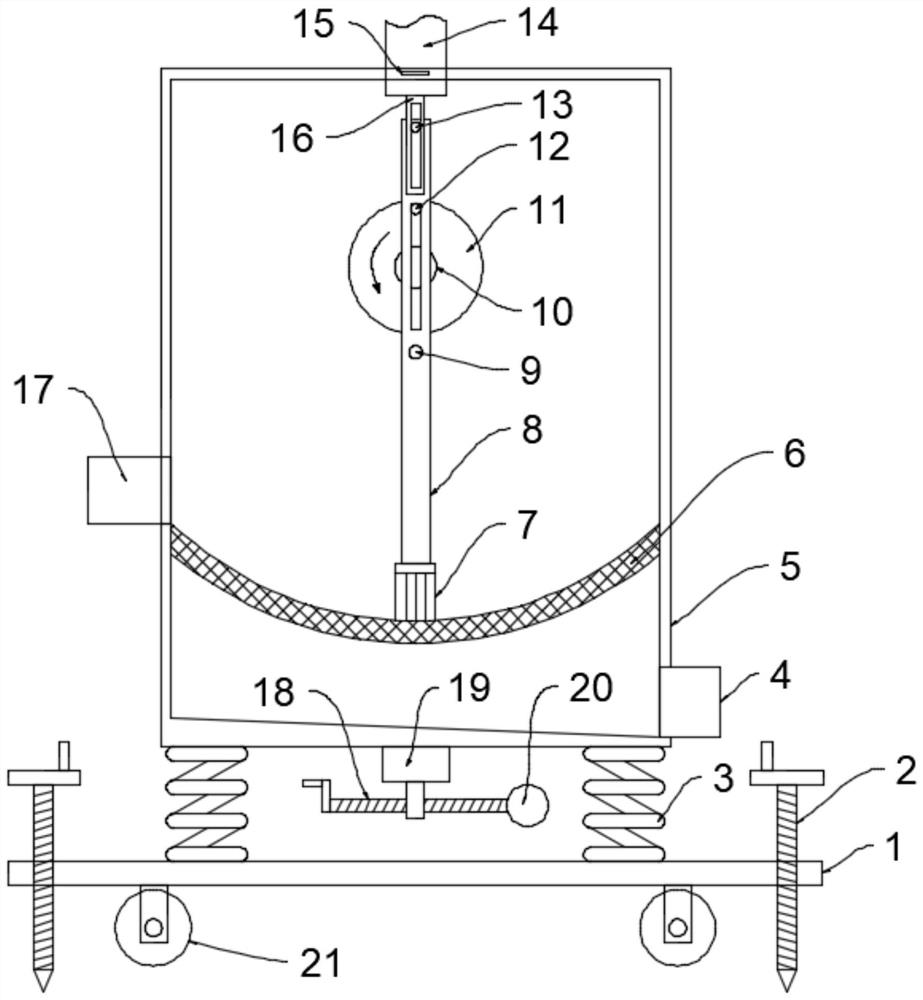 A high-efficiency sand screening device for building construction