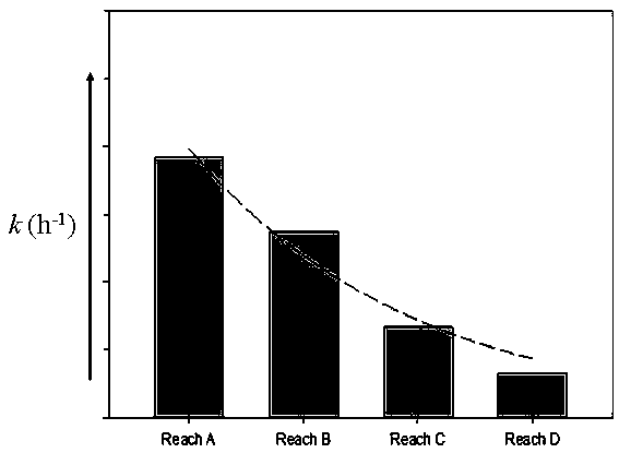 Method for evaluating environmental flow of water-reducing river reach of river source area based on carbon metabolism rate