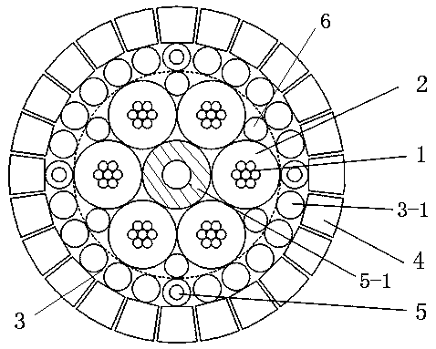 Composite load-bearing detection cable