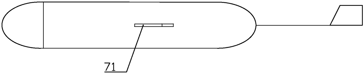 Airdrop type underwater glider based on water erosion separation extension wings