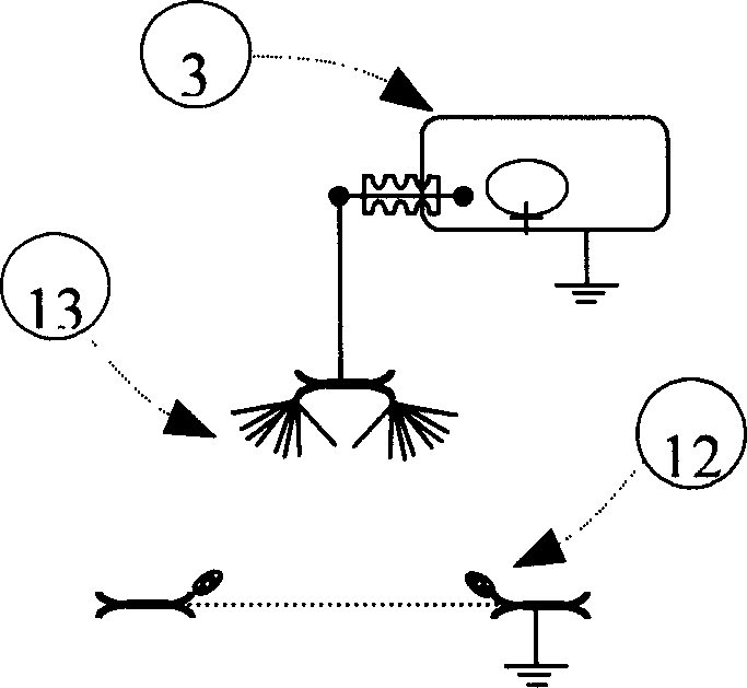 Bipolar corona discharge soot aggregation and electro dedust method and instrument