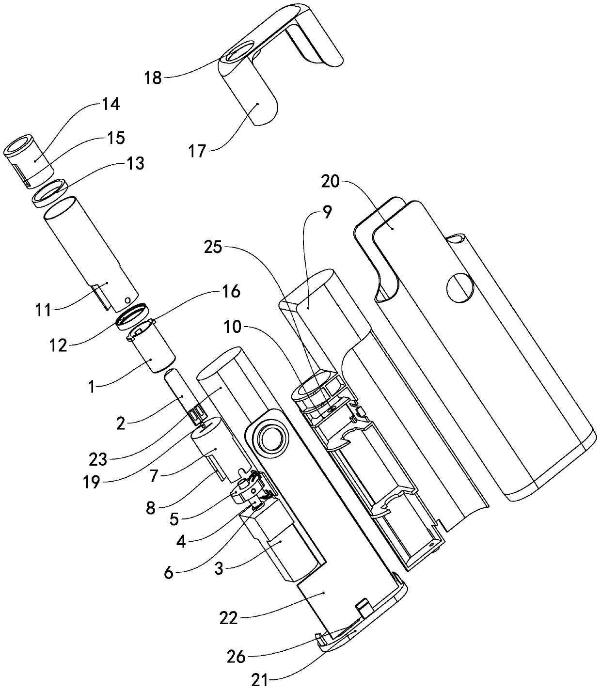 Electronic smoking set