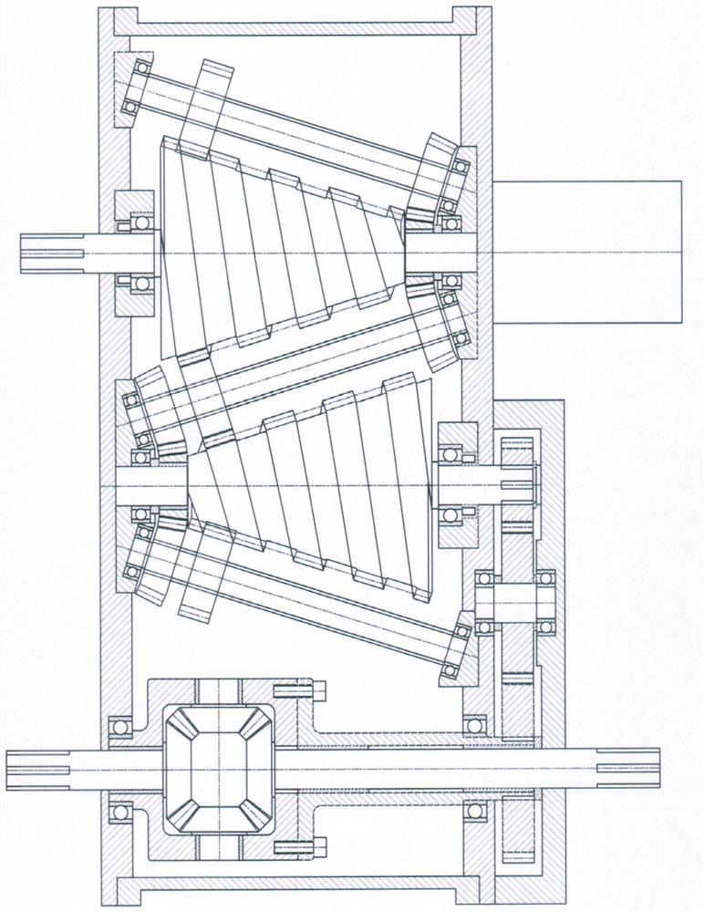 Gear transmission stepless speed changer