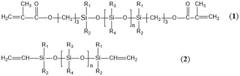 A kind of UV/moisture dual fast curing polysiloxane adhesive composition