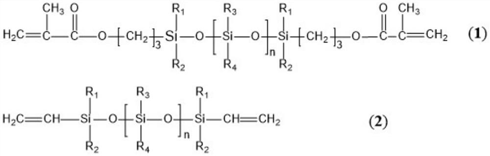 A kind of UV/moisture dual fast curing polysiloxane adhesive composition