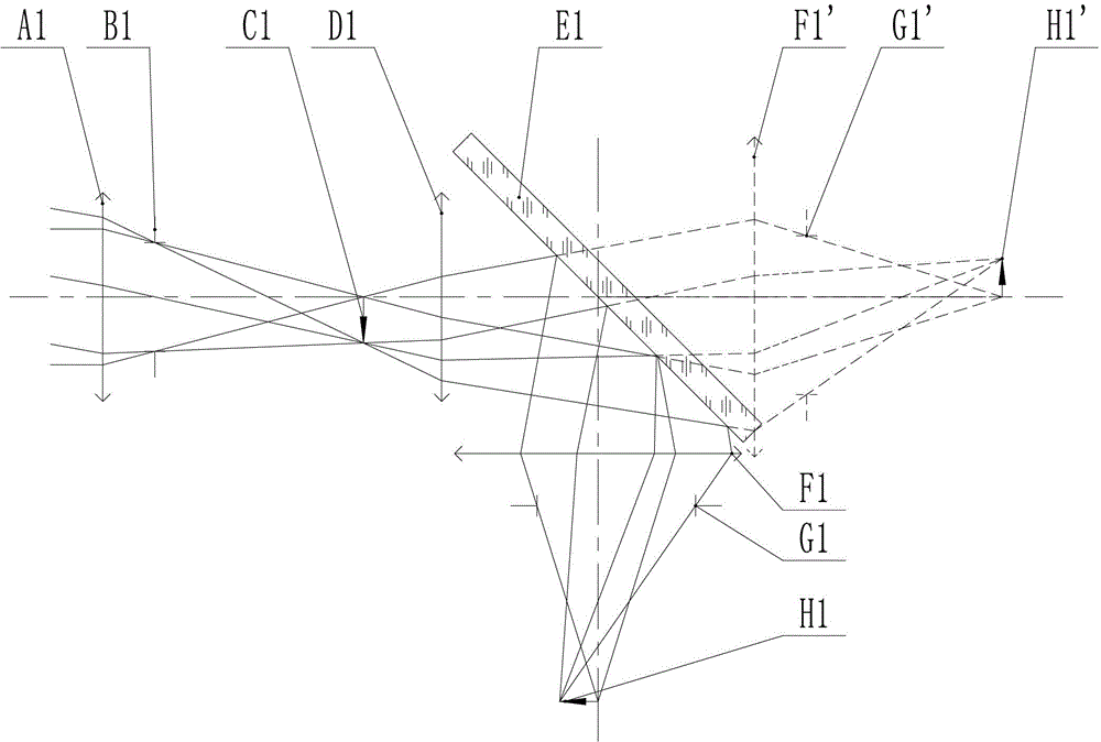 Novel optical path deflection camera lens