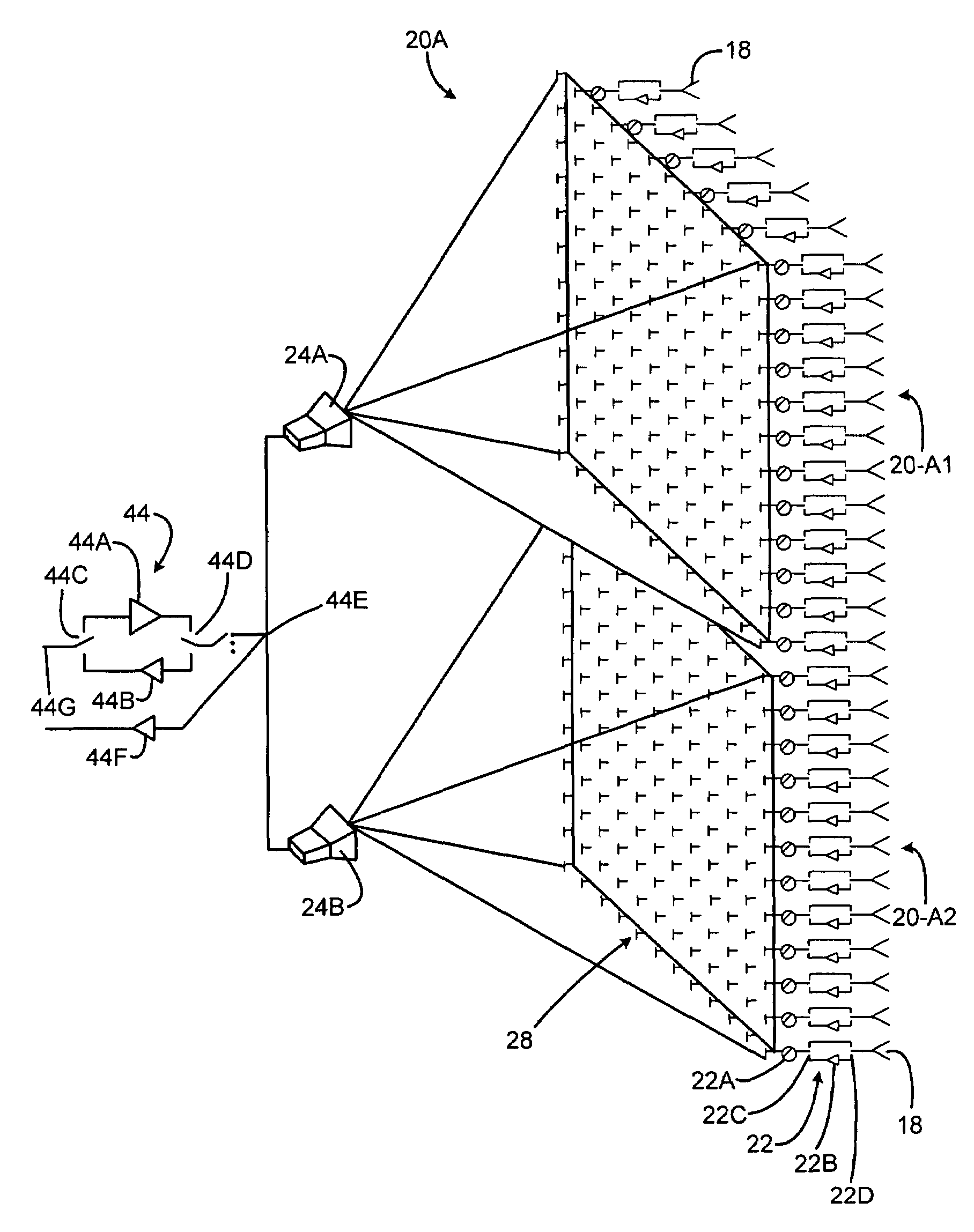 Electronically scanned antenna