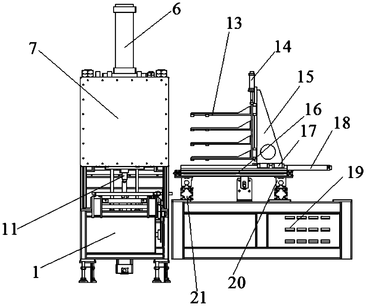 Stamping equipment for guard plate of computer case