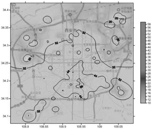 City field intensity reconstruction method based on adaptive hybrid interpolation