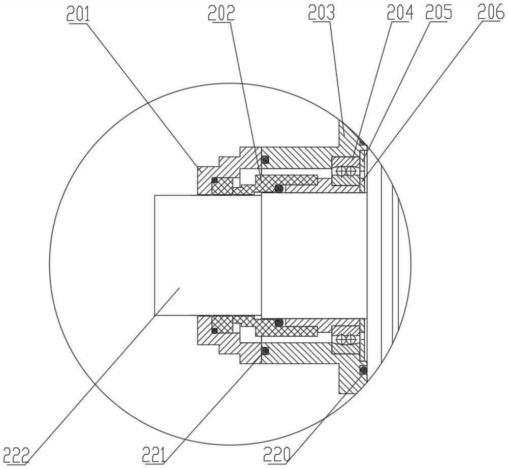 Deep-sea high-power low-vibration motor direct-drive propelling device