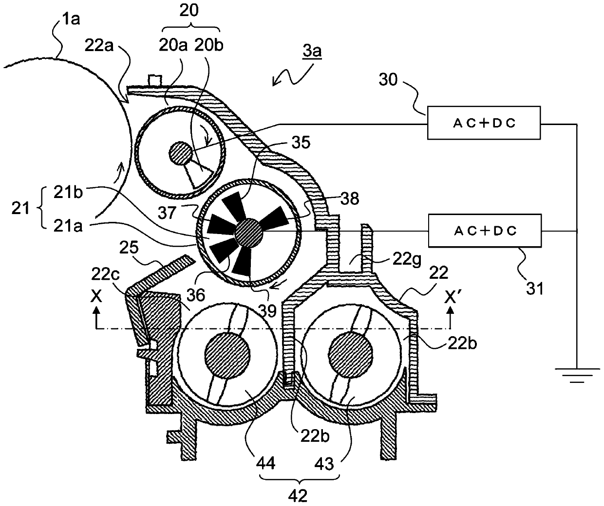 Developing device and image forming device including the developing device