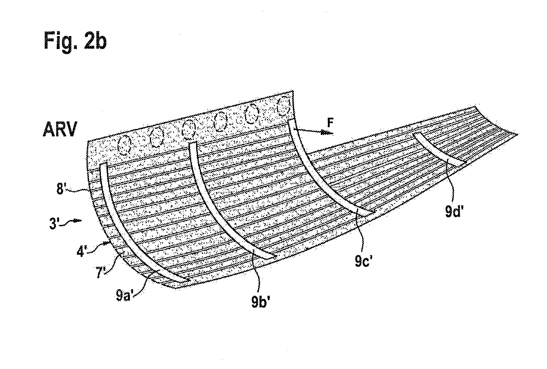 Device and method for the production of multi-arched structural components from a fiber composite