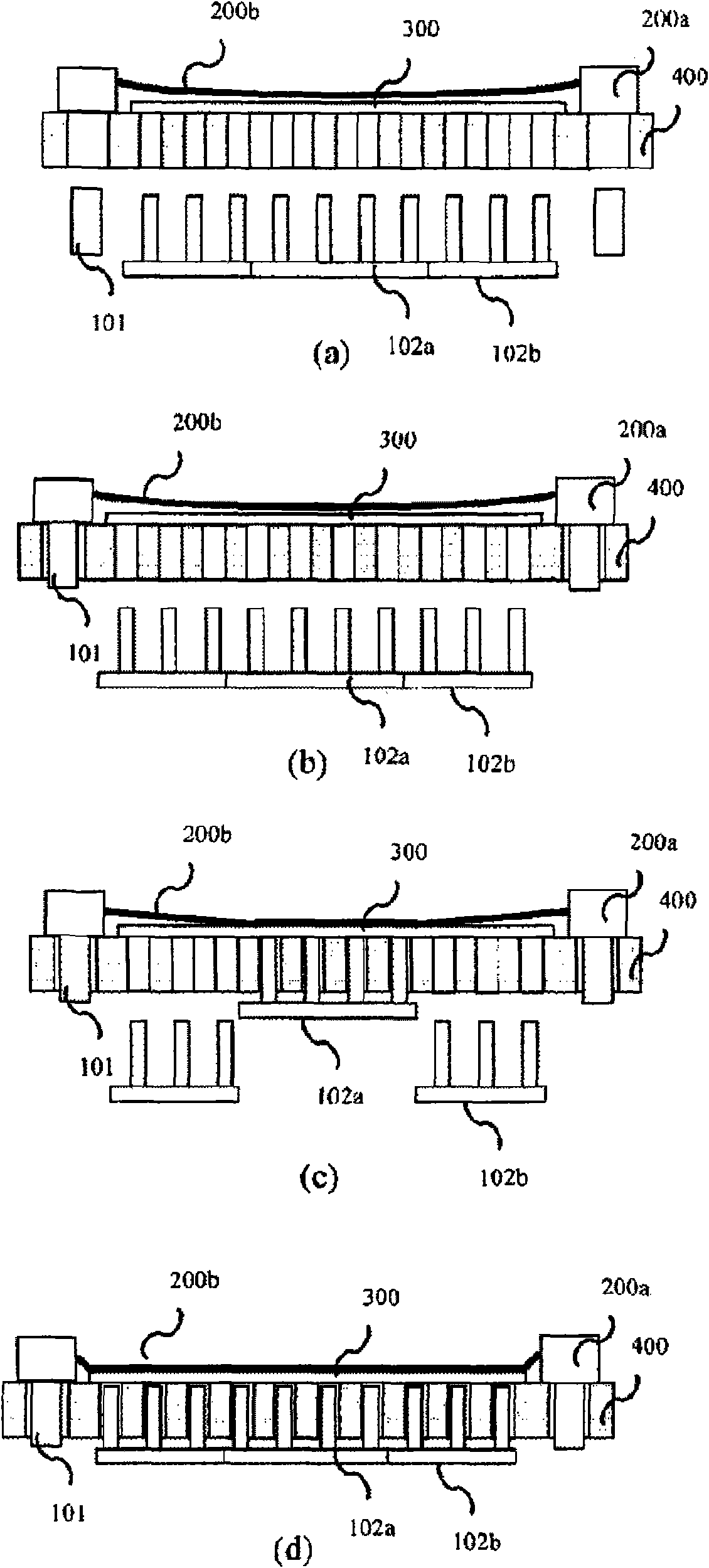 Processing apparatus and method of manufacturing electron emission element and organic el display