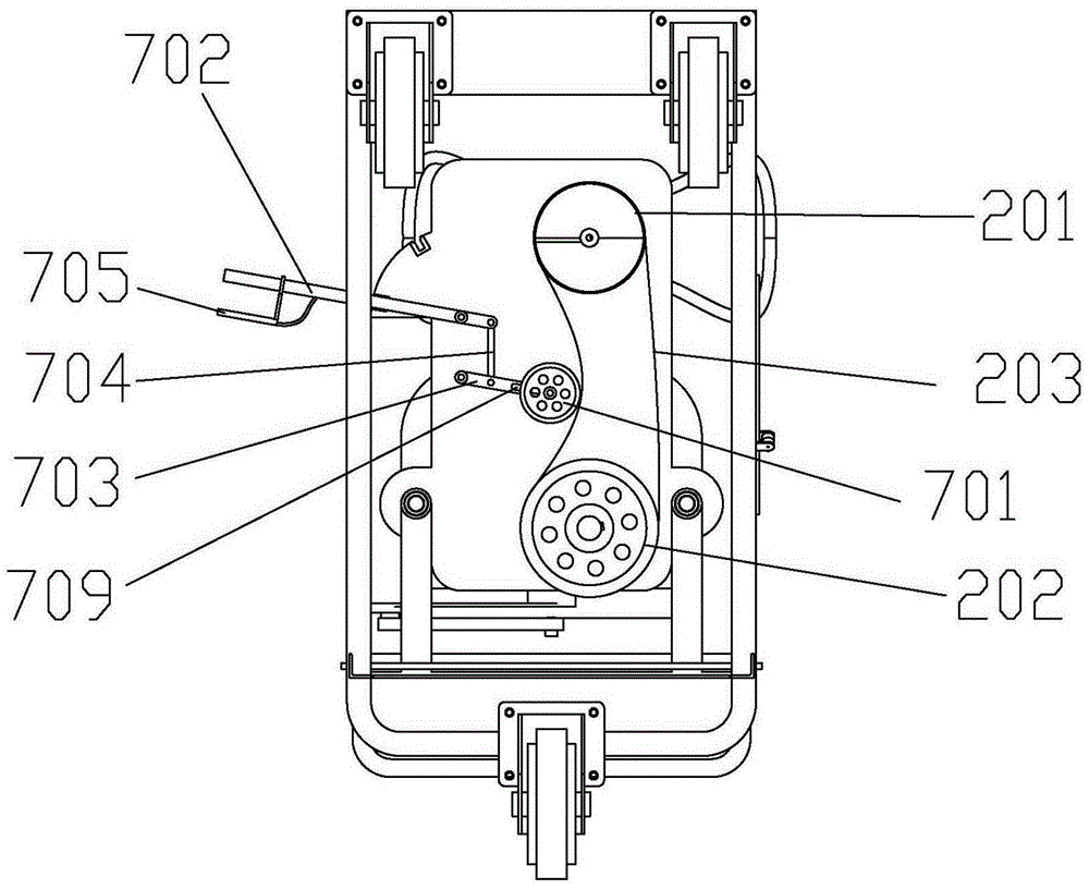 Automatic lifting type earth boring machine