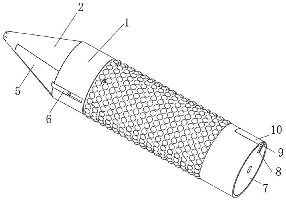 Children epiphyseal plate bone bridge removing device