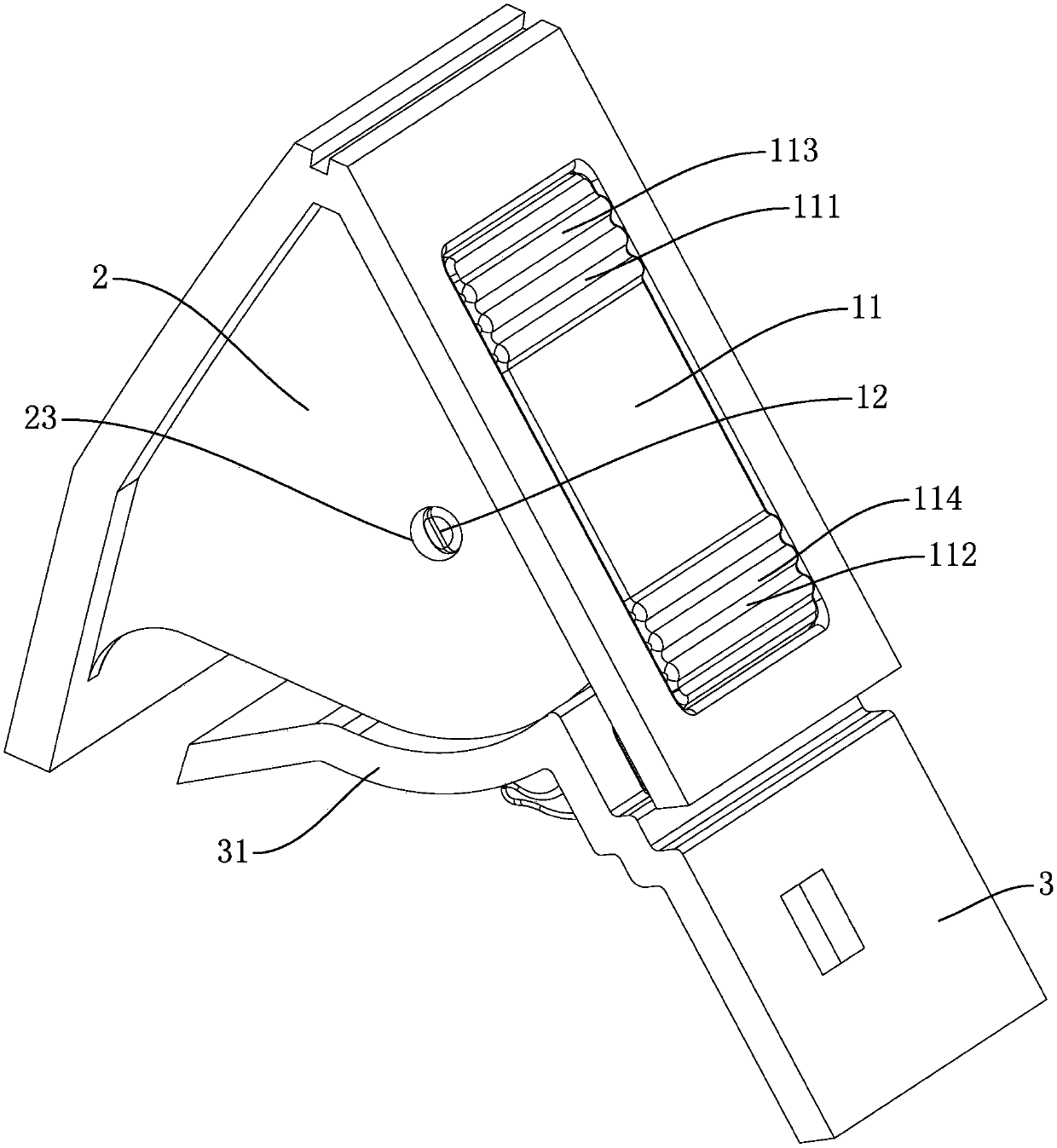 Locking member, locking structure and air conditioner