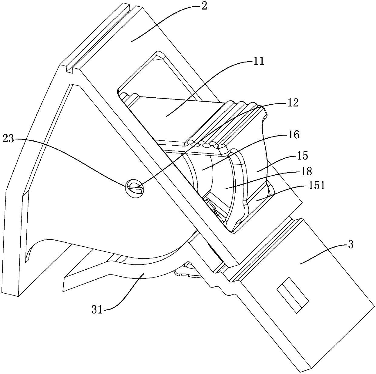 Locking member, locking structure and air conditioner