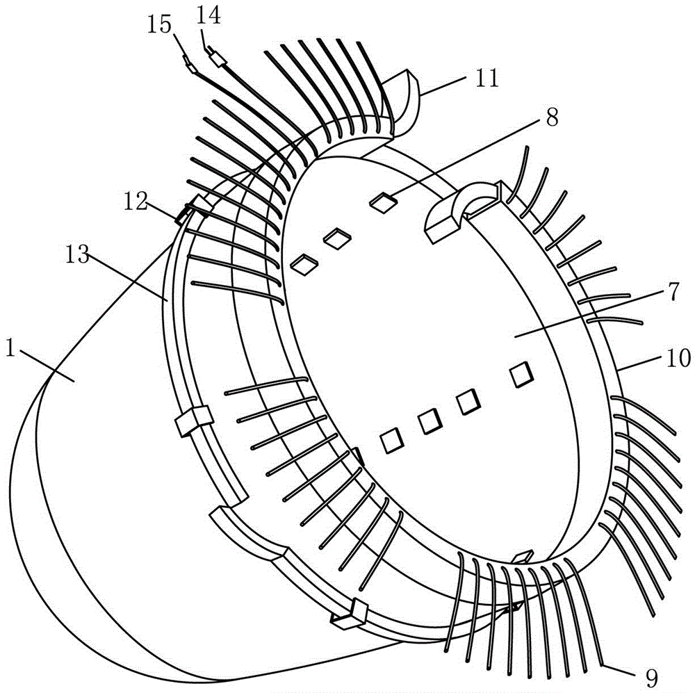 Composite multifunctional three-dimensional heart protection cover