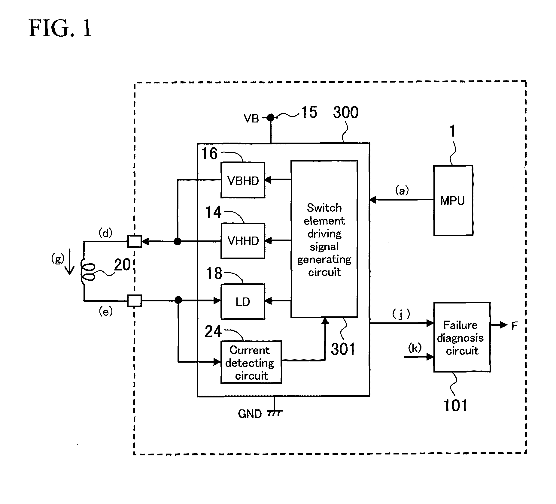 Electromagnetic Load Circuit Failure Diagnosis Device