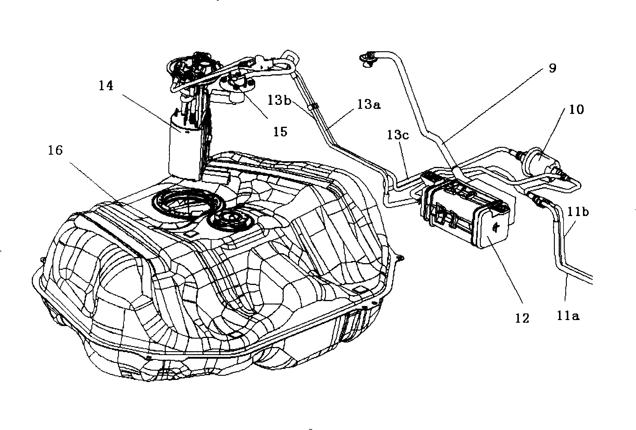 Combined fuel pump device