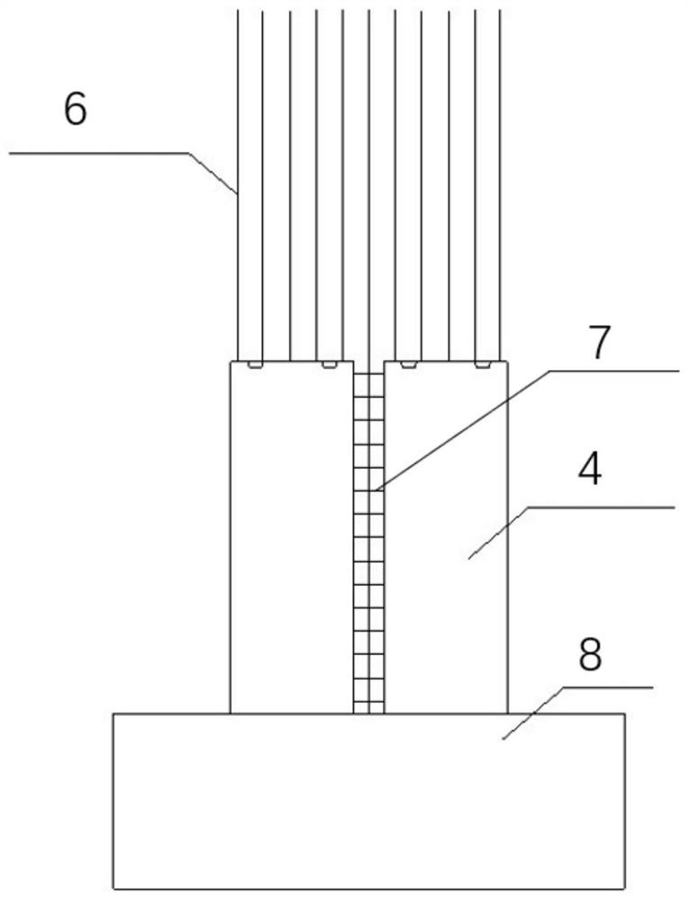 Pier column structure with segmental prefabricated shell and construction method of pier column structure