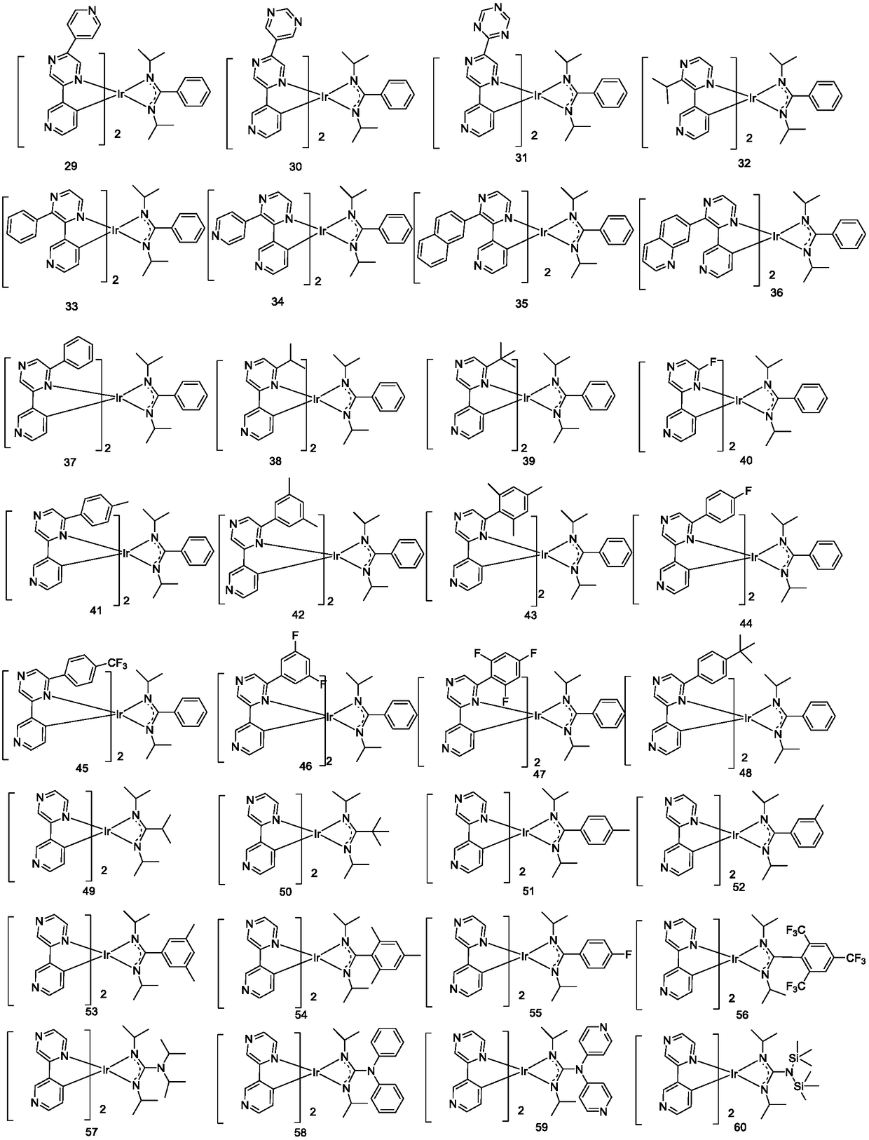 Iridium metal organic complex and organic light-emitting device thereof