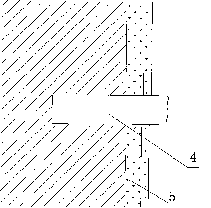 Blast furnace pressing-in grouting and lining-making construction method