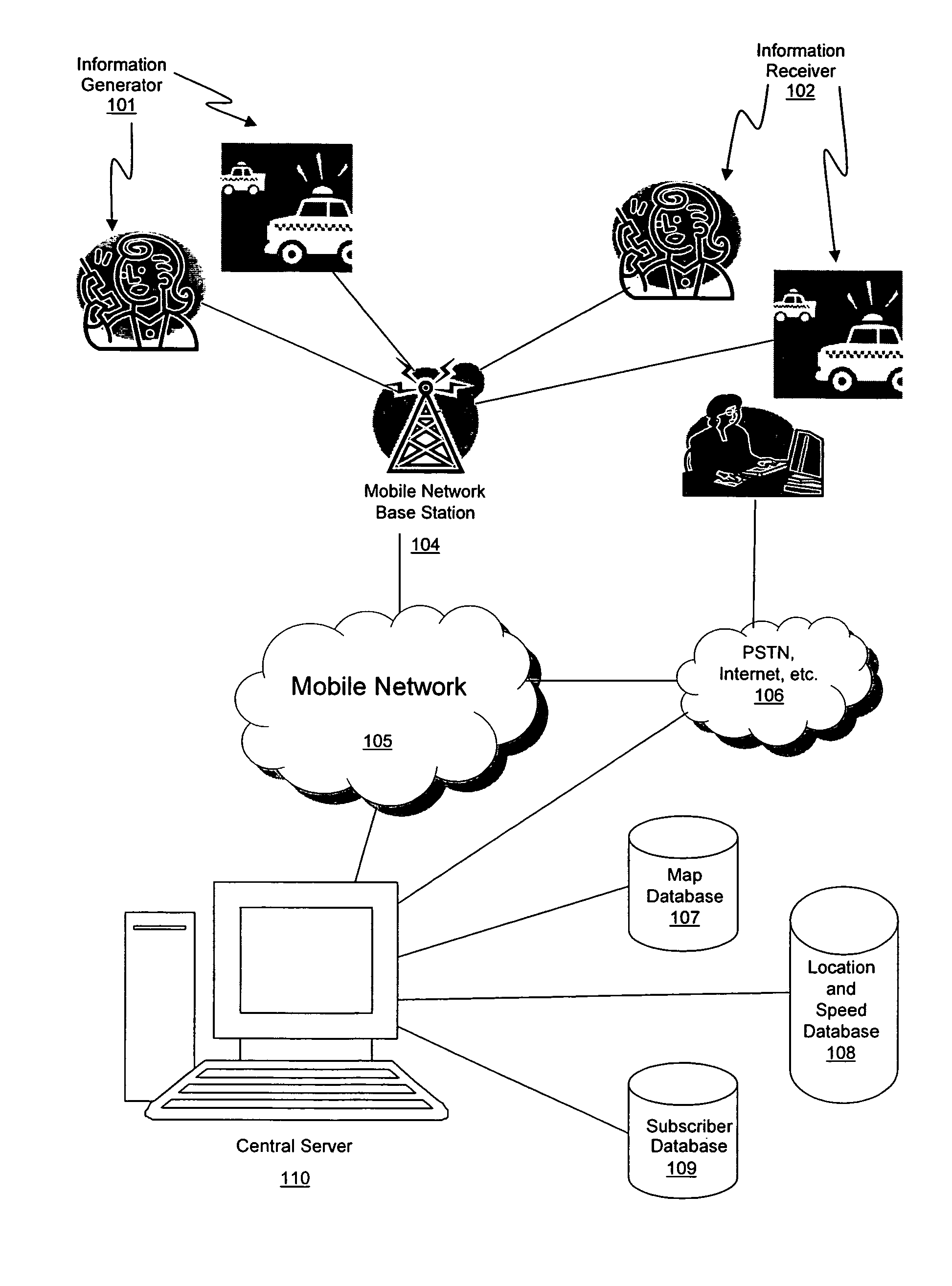 System and method for monitoring the movement of one or more vehicles