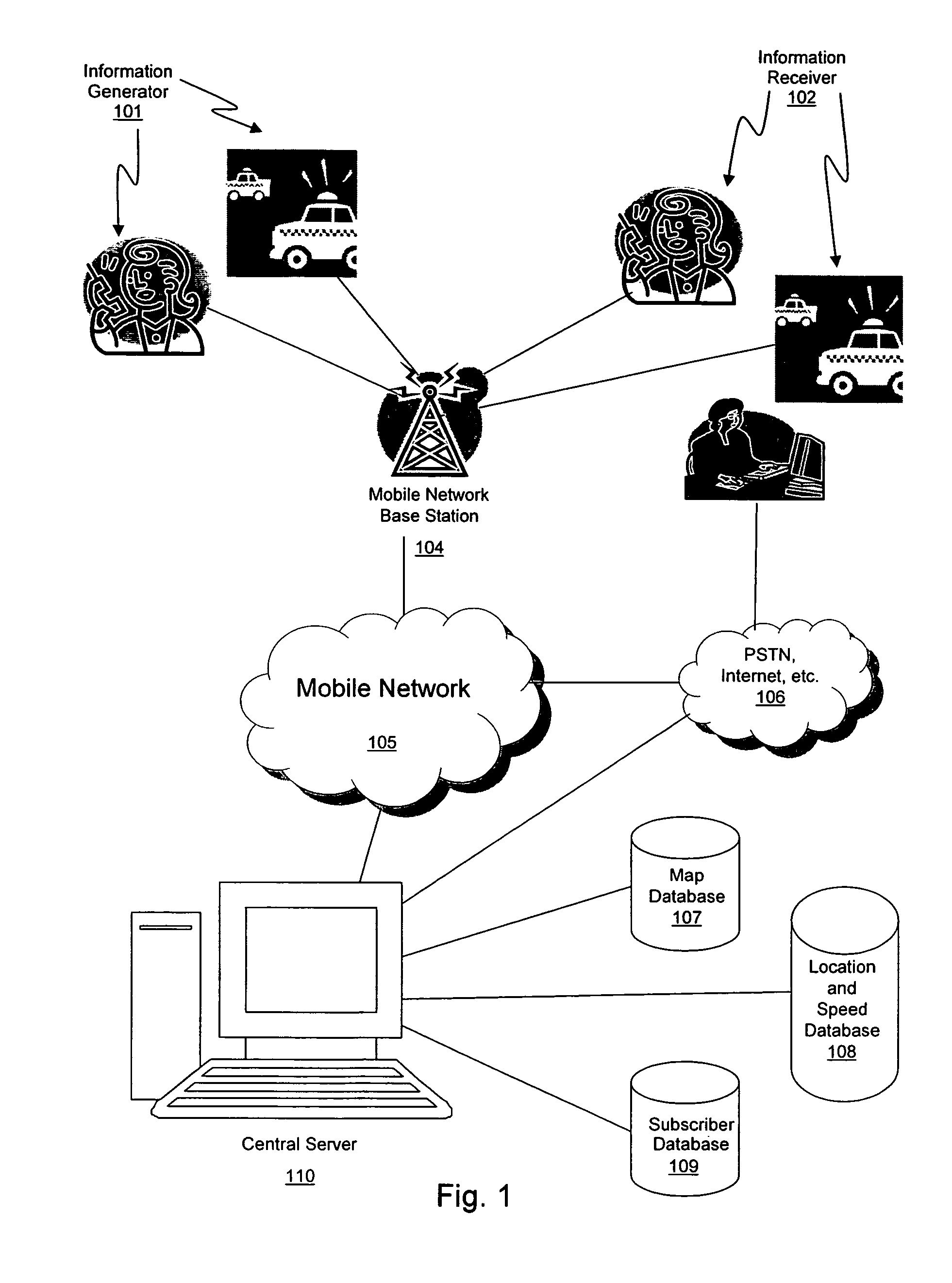 System and method for monitoring the movement of one or more vehicles